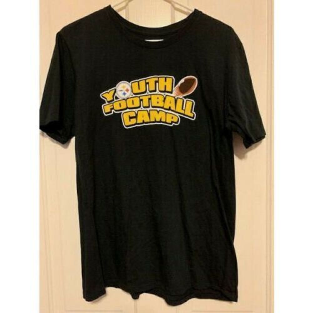 PITTSBURGH STEELERS YOUTH FOOTBALL CAMP SIZE MEDIUM THE NIKE TEE T-SHIRT